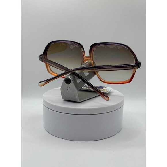 New 1970s Vintage Oversize Sunglasses | NOS | Huge Plastic Style Brown Fade Lens main image 4